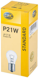 HELLA 8GA 002 073-183 Halogen-Bulb - P21W - Long Life - 12V - 21W - Quantity: 2