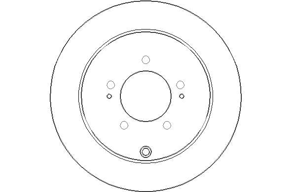 Disctech Brake Disc - Fits Citroën, Nissan - ABD2134 - Rear Axle