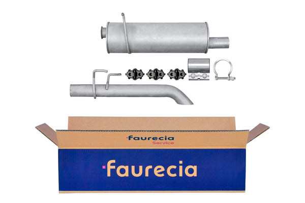 FAURECIA 8LD 366 034-891 Rear Muffler - Easy2Fit® Kit - fits RENAULT KANGOO / GRAND KANGOO II