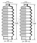 First Line Steering Gaiter Kit Part No -FSG3254
