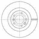 Borg & Beck Brake Disc Single Part No -BBD6135S