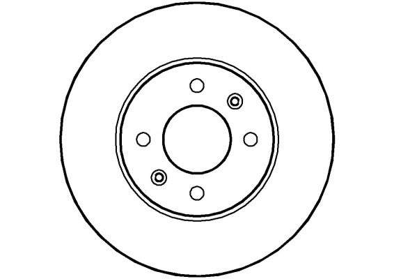 Disctech Brake Disc - Fits Hyundai, Kia - ABD2240 - Front Axle