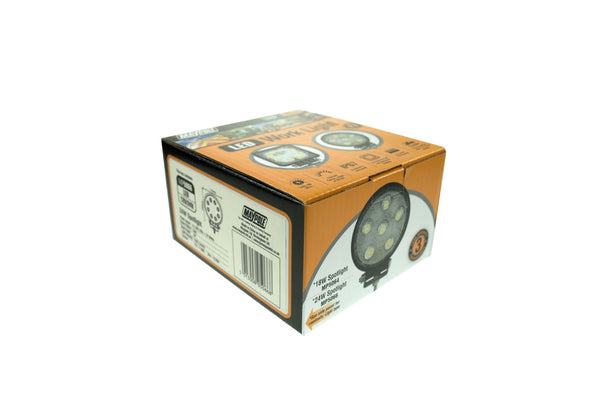 Maypole 12/24V LED Work Lamp - 8x3W 1250LM Spot IP67