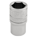 Draper Expert 3/8" 6PT Socket 1/4  DR-Pckd - 16524