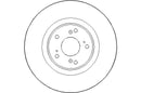 Disctech Brake Disc - Fits Honda, Volvo - ABD3134 - Front Axle