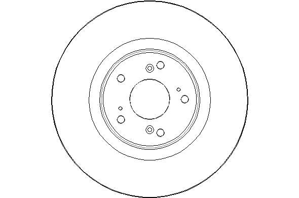Disctech Brake Disc - Fits Honda, Volvo - ABD3134 - Front Axle