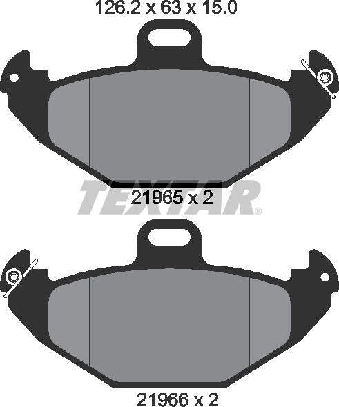 Textar Brake Pad Set - 2196502