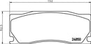 Mintex Brake Pad Set fits -Jaguar MDB2979 (also fits other vehicles)