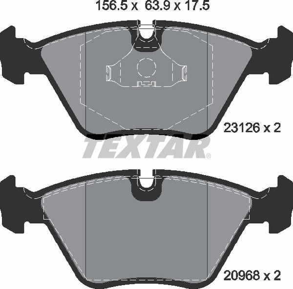 Textar Brake Pad Set - 2312601