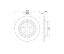 Mintex Brake Discs fits -Ford V252:4 MDC2809C (also fits other vehicles)