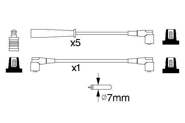 Bosch Ignition Lead Part No - 0986356753