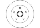Disctech Brake Disc - Fits Citroën, Vw - ABD3126 - Front Axle