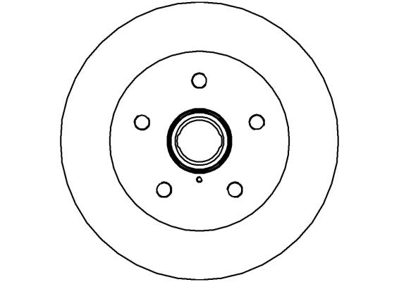 Disctech Brake Disc - Fits Citroën, Vw - ABD3126 - Front Axle