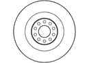 Disctech Brake Disc - Fits Audi - ABD2851 - Front Axle