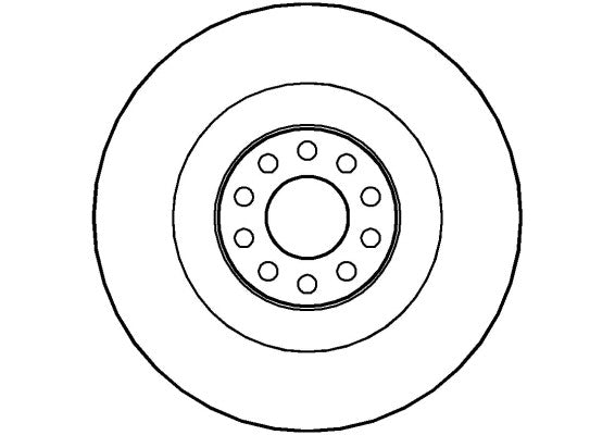Disctech Brake Disc - Fits Audi - ABD2851 - Front Axle