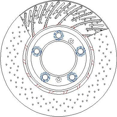 Disctech Brake Disc - Fits Porsche - ABD4001 - Front Axle Left