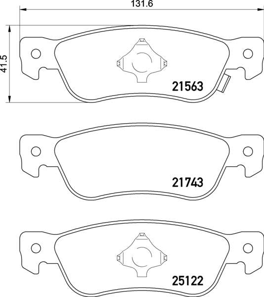 Mintex Brake Pad Set fits -Isuzu MDB1435 (also fits other vehicles)