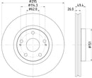 Mintex Brake Discs fits -Toyota S290:5 MDC1802 (also fits other vehicles)