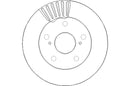 Disctech Brake Disc - Fits Toyota - ABD3089 - Front Axle