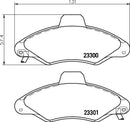 Mintex Brake Pad Set fits -Ford MDB1842 (also fits other vehicles)