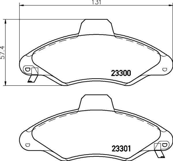 Mintex Brake Pad Set fits -Ford MDB1842 (also fits other vehicles)