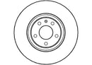 Disctech Brake Disc - Fits Audi - ABD2336 - Front Axle