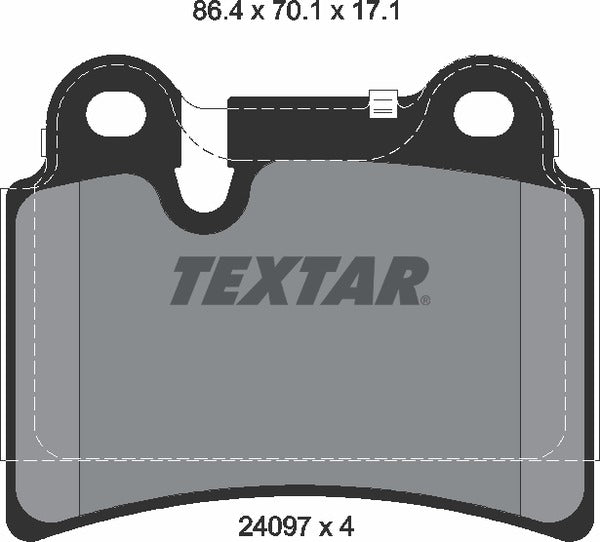 Textar Brake Pad Set - 2409701