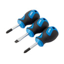 Draper 3PC S/Grip Stubby S.Driver Set - 32604