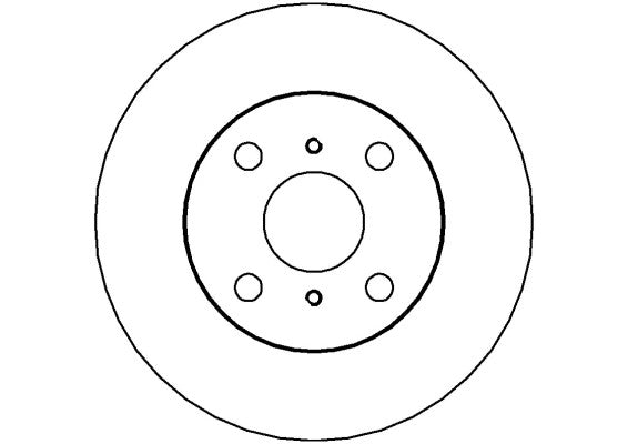 Disctech Brake Disc - Fits Toyota - ABD3467 - Front Axle