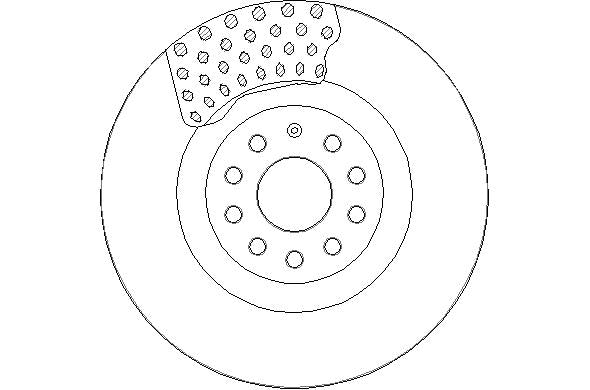 Disctech Brake Disc - Fits Audi, Kia - ABD3141 - Front Axle