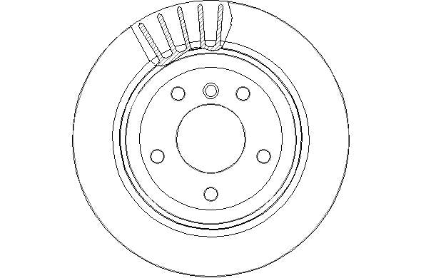 Disctech Brake Disc - Fits Alfa romeo, Bmw - ABD2619 - Rear Axle