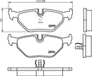Mintex Brake Pad Set fits -BMW Wiesmann MDB1369 (also fits other vehicles)