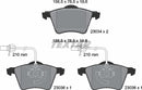 Textar Brake Pad Set - 2303401
