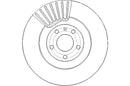 Disctech Brake Disc - Fits Audi - ABD3051 - Front Axle