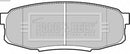 Borg & Beck Rear Brake Pad Set -BBP2244