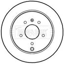 Borg & Beck Brake Disc Pair Part No -BBD4611