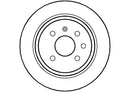 Disctech Brake Disc - Fits Opel, Seat - ABD3541 - Rear Axle