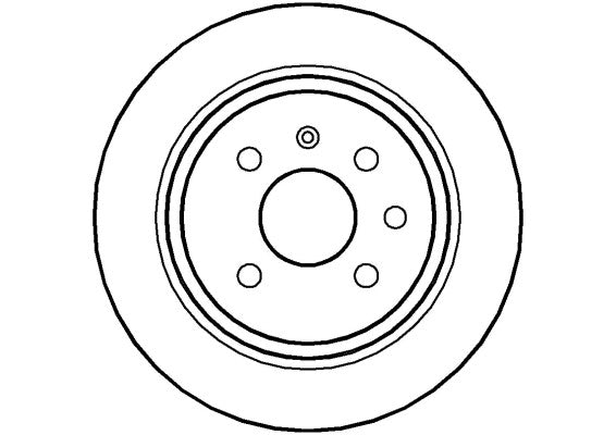 Disctech Brake Disc - Fits Opel, Seat - ABD3541 - Rear Axle