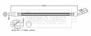 Borg & Beck Brake Hose Part No -BBH8866