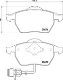 Mintex Brake Pad Set fits -Audi MDB1531 (also fits other vehicles)