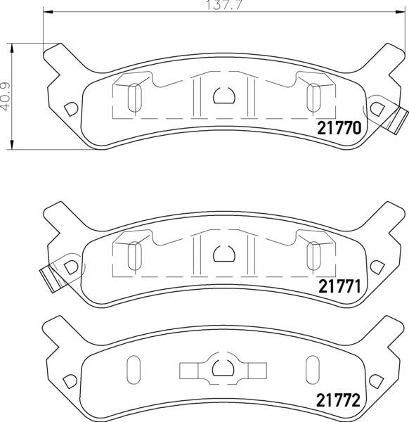 Mintex Brake Pad Set fits -Hyundai MDB1692 (also fits other vehicles)