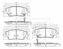 Borg & Beck Front Brake Pad Set -BBP2606