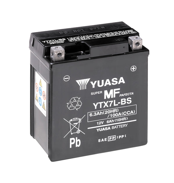 Yuasa YTX7L-BS (CP) 12V MF VRLA Motorcycle Battery
