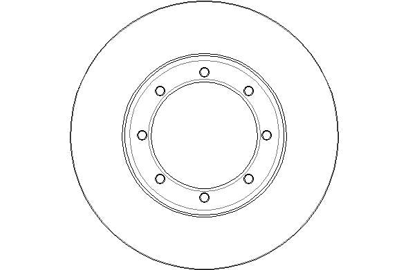 Disctech Brake Disc - Fits Hyundai, Nissan - ABD3165 - Rear Axle