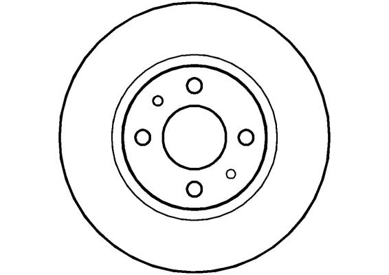 Disctech Brake Disc - Fits Alfa romeo, Volvo - ABD3443 - Front Axle