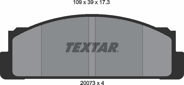 Textar Brake Pad Set - 2007304