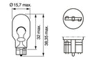 Bosch Pure/Lt W16W 12V W2.1X9.5D Trade Pk Part No - 1987302205