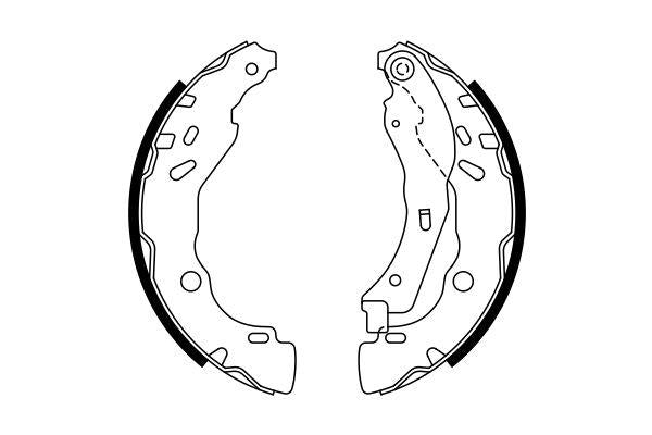 Bosch Brake Shoe Bs991 Part No - 0986487771