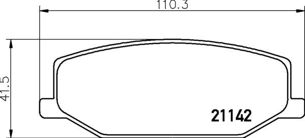 Mazda Suzuki Brake Pad Set - Padtech PAD1318