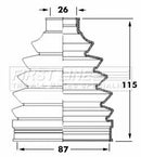 First Line Cv Joint Boot Kit Part No -FCB6049